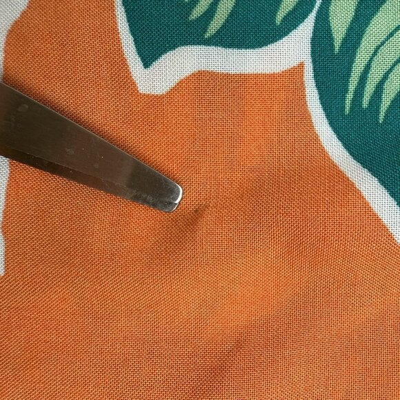 KS Island Mens 2XL Tall Orange Palm Frond Hawaiian Short Sleeve Shirt - Picture 7 of 8